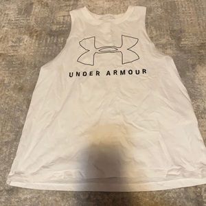 white underarmour tank top